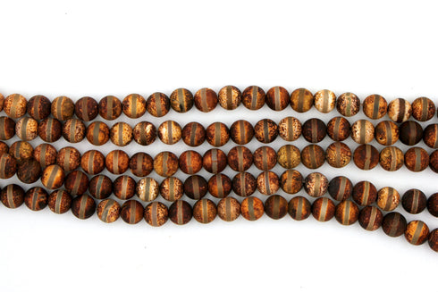 Matte Tibetan Agate Gemstone Beads, 8mm, Round